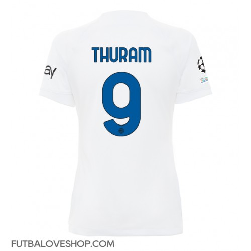 Dres Inter Milan Marcus Thuram #9 Preč pre Ženy 2023-24 Krátky Rukáv